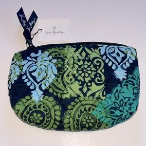 Vera Bradley Caribbean Sea Mirror Cosmetic Bag New